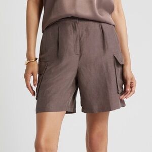 Nordstrom Women's Aubergine purple Cargo Shorts